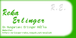 reka erlinger business card